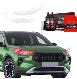 Lyktbeskyttere Ford Kuga Active Facelift 2024 - 2025 │ PPF beskyttelsesfolie Gjennomsiktig BodyShield