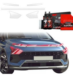 Lyktbeskyttere Hyundai Bayon 2024 - 2025 │ PPF beskyttelsesfolie Gjennomsiktig BodyShield