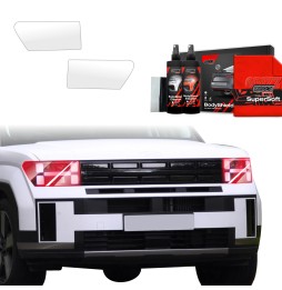 Lyktbeskyttere Hyundai Santa Fe 2023 - 2025 │ PPF beskyttelsesfolie Gjennomsiktig BodyShield