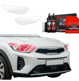 Lyktbeskyttere Kia Stonic 2020 - 2025 │ PPF beskyttelsesfolie Gjennomsiktig BodyShield