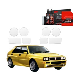 Lyktbeskyttere Lancia Delta Integrale 1992 - 1994 │ PPF beskyttelsesfolie Gjennomsiktig BodyShield