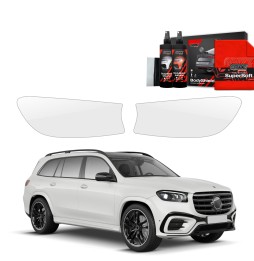 Lyktbeskyttere Mercedes GLS 450d 2023 - 2025 │ PPF beskyttelsesfolie Gjennomsiktig BodyShield