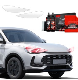Lyktbeskyttere MG ZS Hybrid+ 2024 - 2025 │ PPF beskyttelsesfolie Gjennomsiktig BodyShield