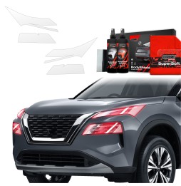 Lyktbeskyttere Nissan X-Trail Facelift 2024 - 2025 │ PPF beskyttelsesfolie Gjennomsiktig BodyShield