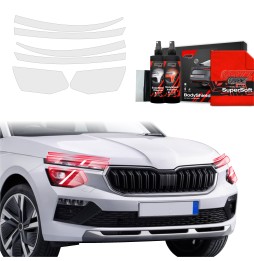 Lyktbeskyttere Skoda Kamiq 2024 - 2025 │ PPF beskyttelsesfolie Gjennomsiktig BodyShield