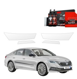 Lyktbeskyttere Skoda Octavia IV 2019 - 2024 │ PPF beskyttelsesfolie Gjennomsiktig BodyShield