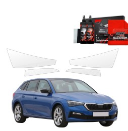 Lyktbeskyttere Skoda Scala 2019 - 2023 │ PPF beskyttelsesfolie Gjennomsiktig BodyShield
