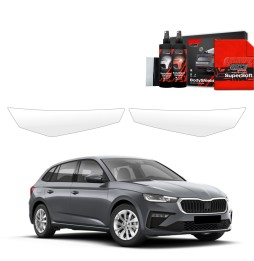 Lyktbeskyttere Skoda Scala 2023 - 2025 │ PPF beskyttelsesfolie Gjennomsiktig BodyShield