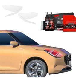 Lyktbeskyttere Suzuki Swift 2024 - 2025 │ PPF beskyttelsesfolie Gjennomsiktig BodyShield
