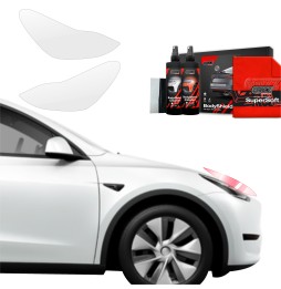 Lyktbeskyttere Tesla Model Y 2020 - 2024 │ PPF beskyttelsesfolie Gjennomsiktig BodyShield