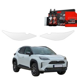 Lyktbeskyttere Toyota Yaris Cross 2021 - 2025 │ PPF beskyttelsesfolie Gjennomsiktig BodyShield