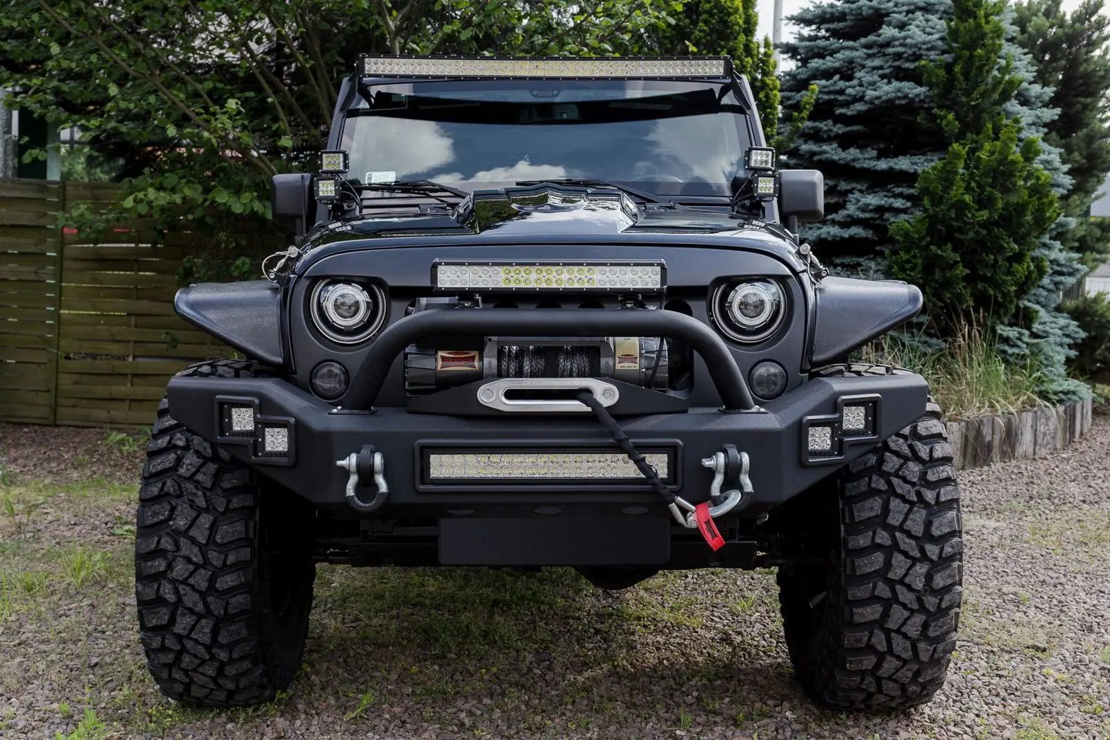 Lyktefeste for ekstralys Black Edition Jeep Wrangler JK 2006 - 2018  | Feste for ekstralys – bilde 4