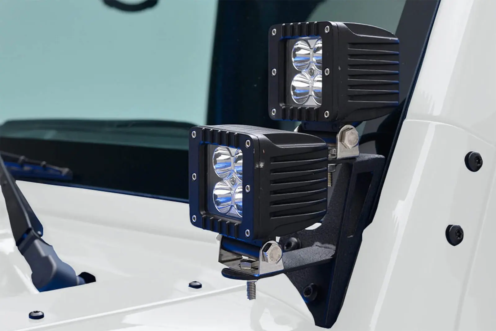 Lyktefeste for ekstralys Jeep Wrangler JK 2006 - 2018 | Feste for ekstralys