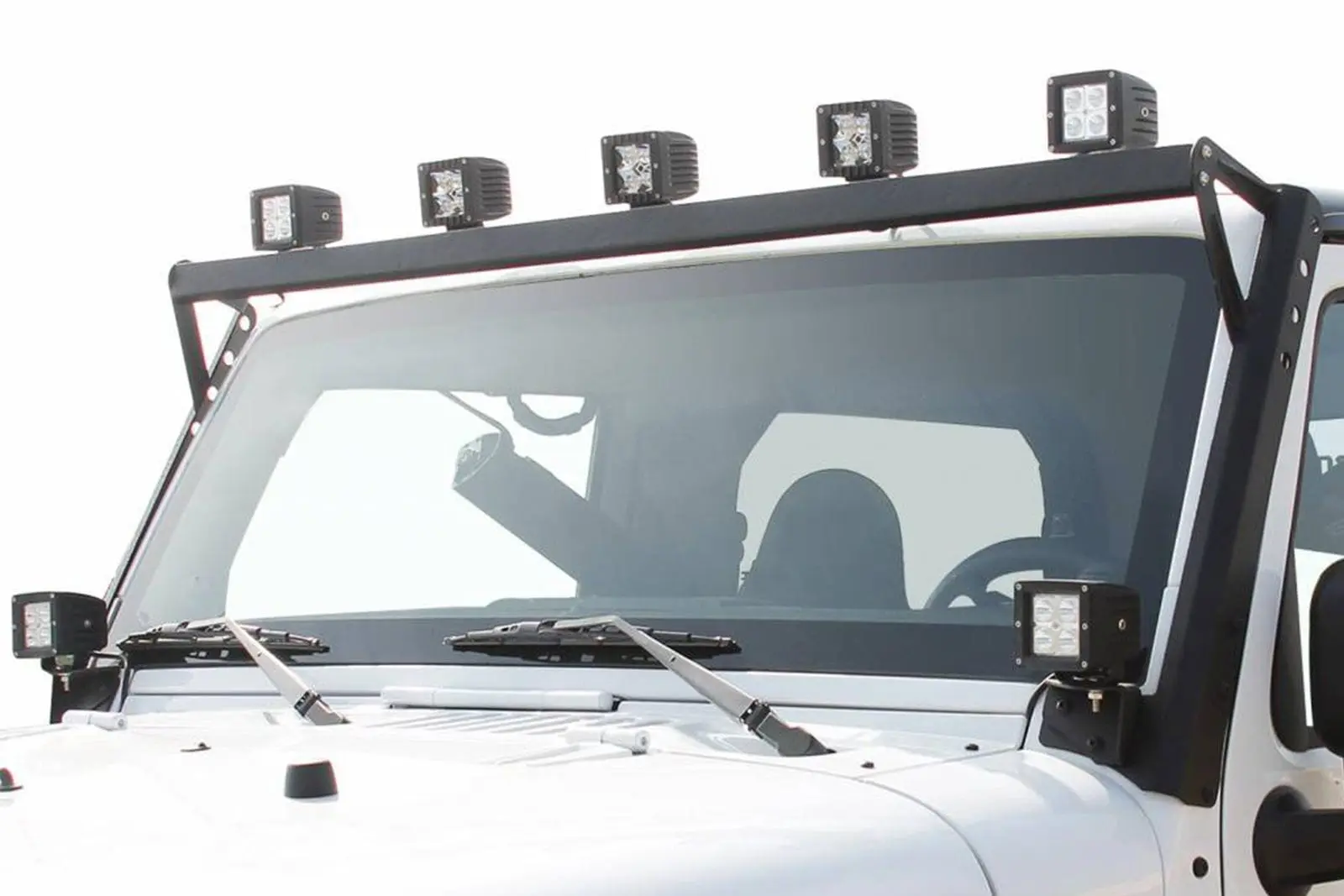 Lyktefeste for ekstralys Jeep Wrangler JK 2006 - 2018 | Feste for ekstralys
