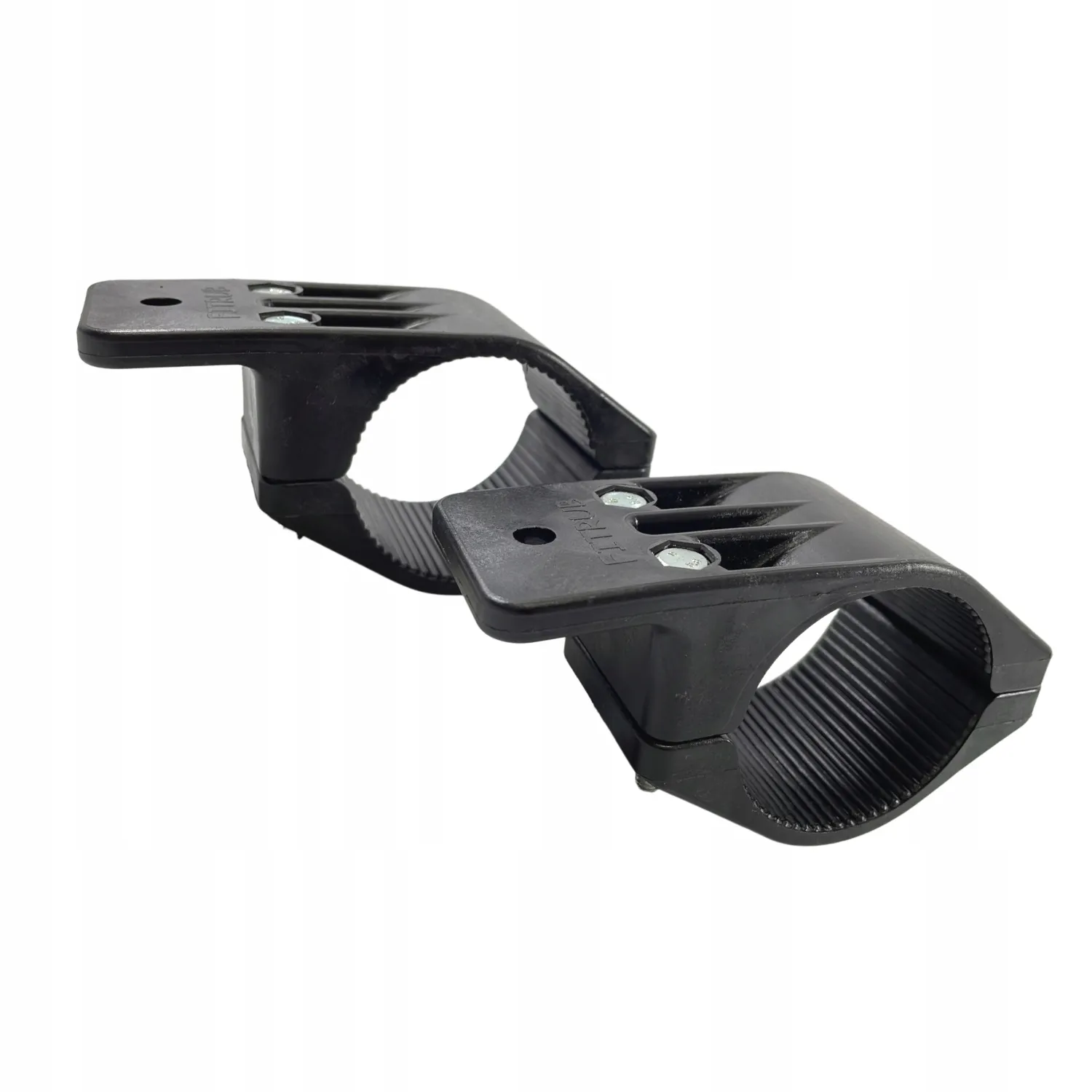 Lyktefeste Rørklemme 60 - 65mm Black Plast  | Feste for ekstralys - sett 2 stk.