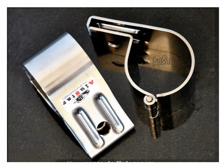 Lyktefeste Rørklemme 60mm Chrome  | Feste for ekstralys