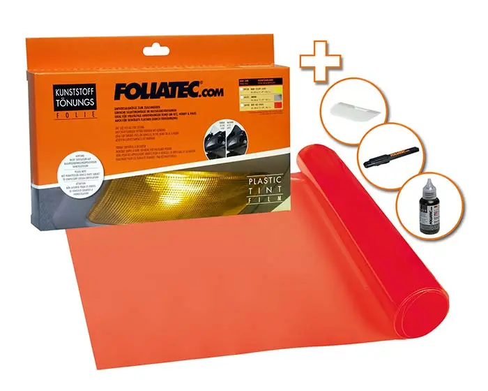 Lyktefilm Foliatec Plastic Tint Film | Beskyttelsesfilm PPF folie - RED – bilde 6