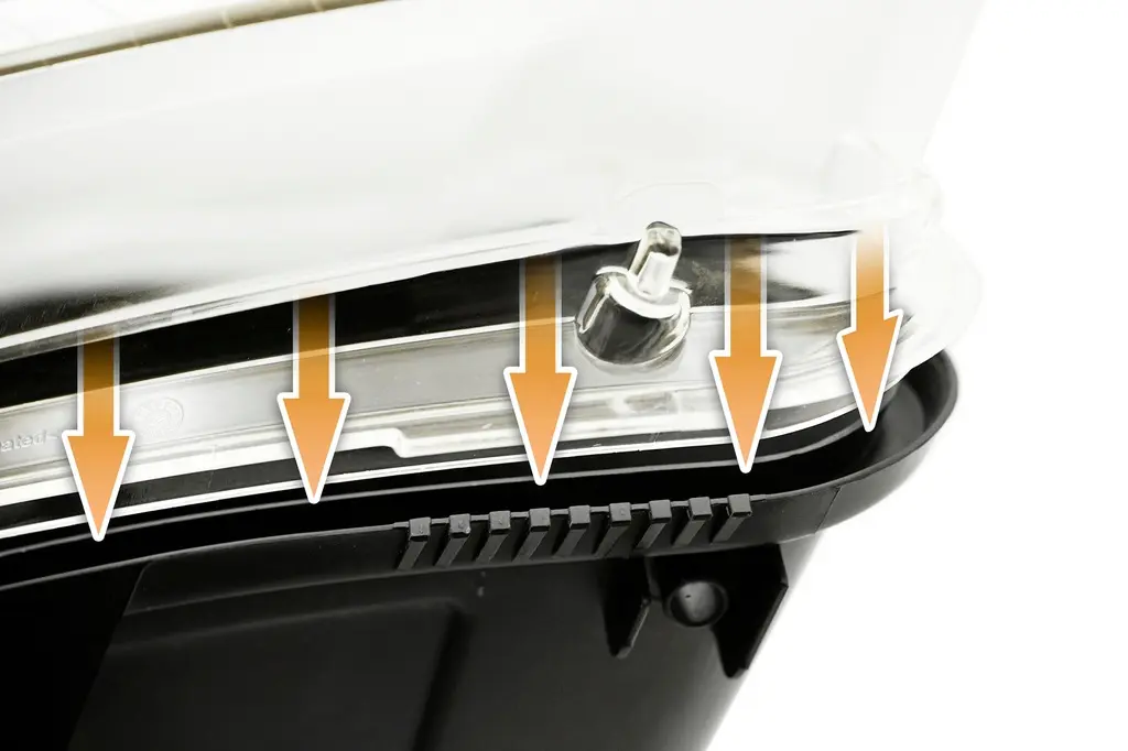 Lykteglass VW Touareg 7L Facelift 2006 - 2010 │ Venstre – bilde 3