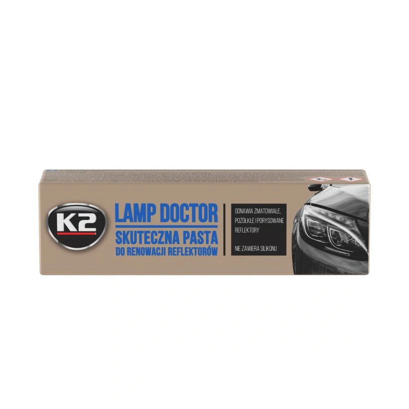 Lyktfornyer K2 Lamp Doctor – poleringspasta for restaurering av frontlykter – bilde 2