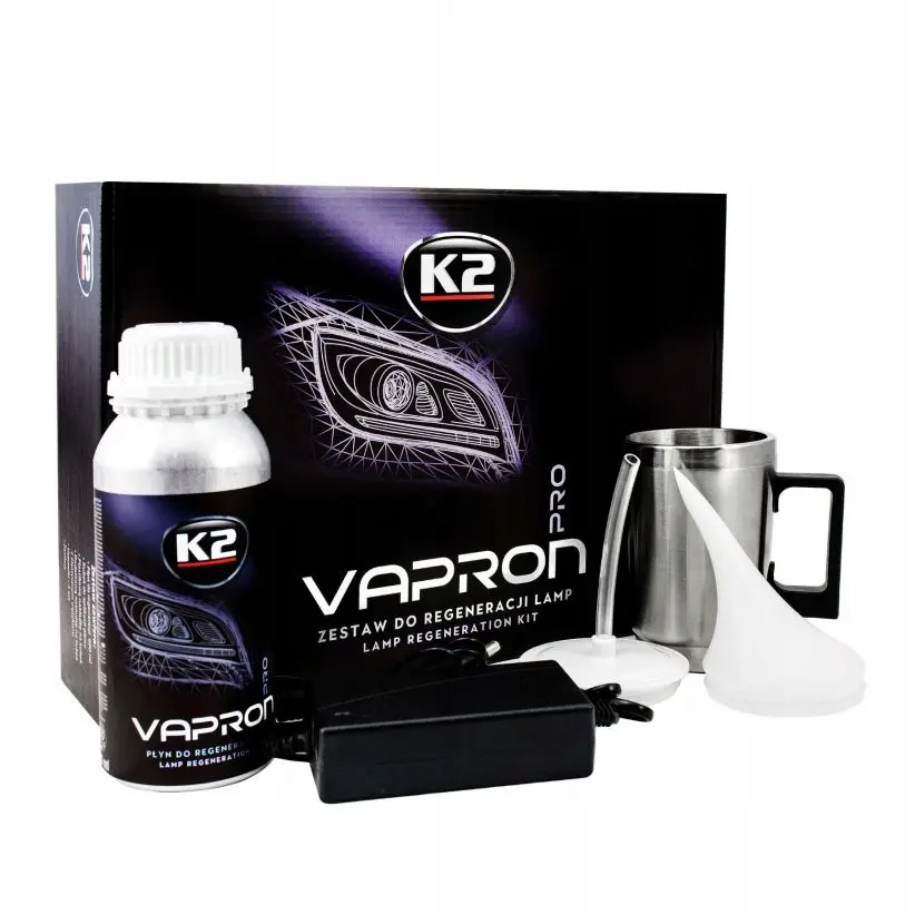 Lyktfornyer kit K2 Vapron Pro │ Oppussingssett for frontlykt