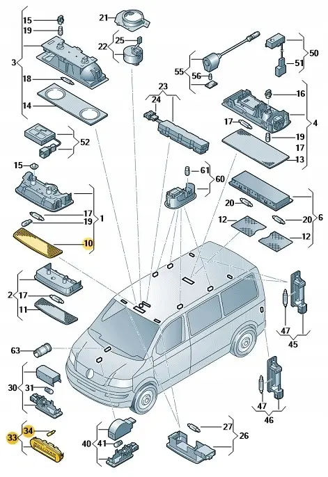 Lys side step VW T5 Caravelle 2003-2010 – bilde 6