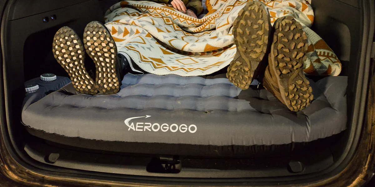 Madrass Tesla Model Y / Model 3 Aerogogo Blue │ Travel Sleeper Selvoppblåsende madrass Image 13