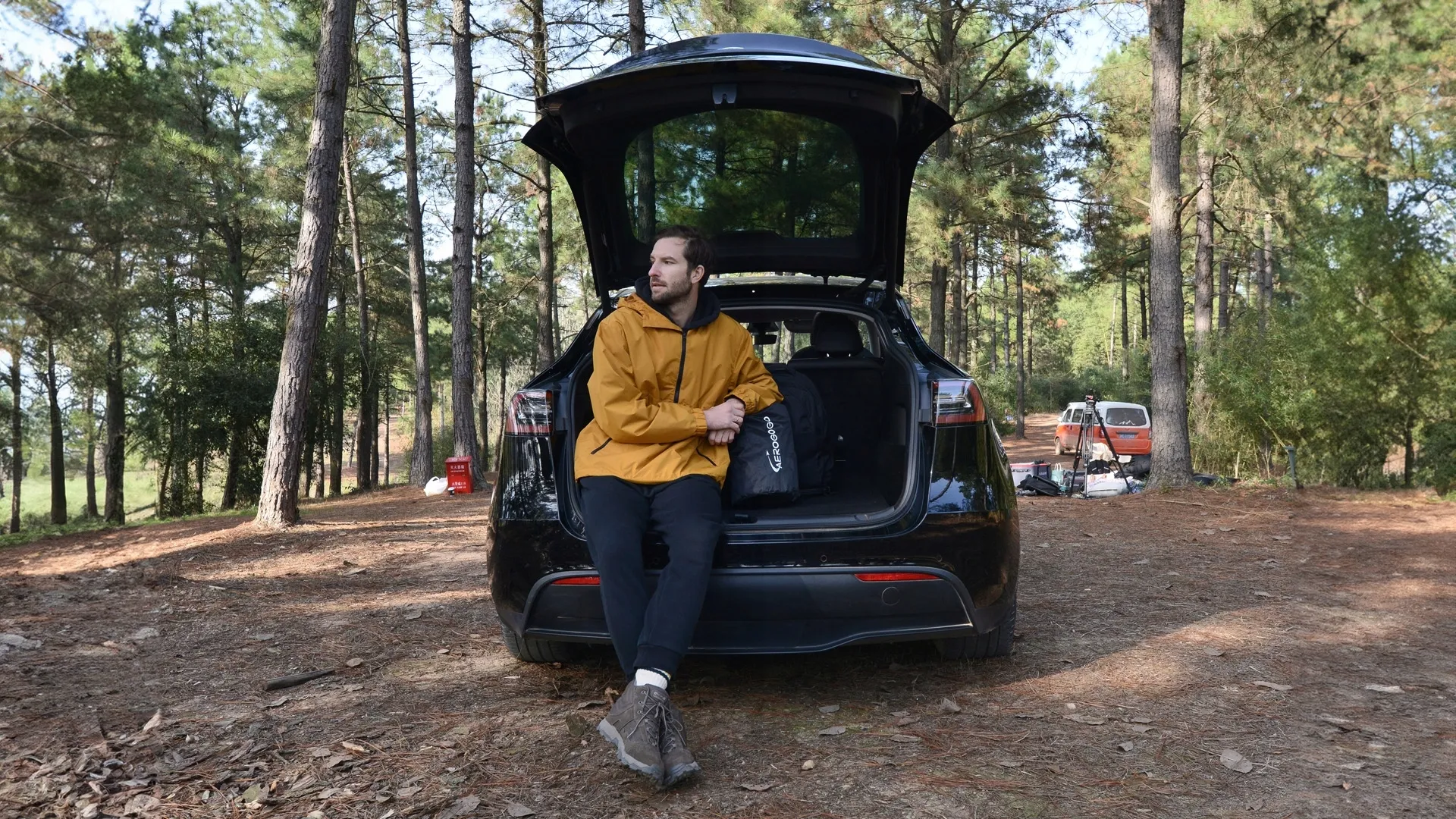 Madrass Tesla Model Y / Model 3 Aerogogo Blue │ Travel Sleeper Selvoppblåsende madrass Image 14