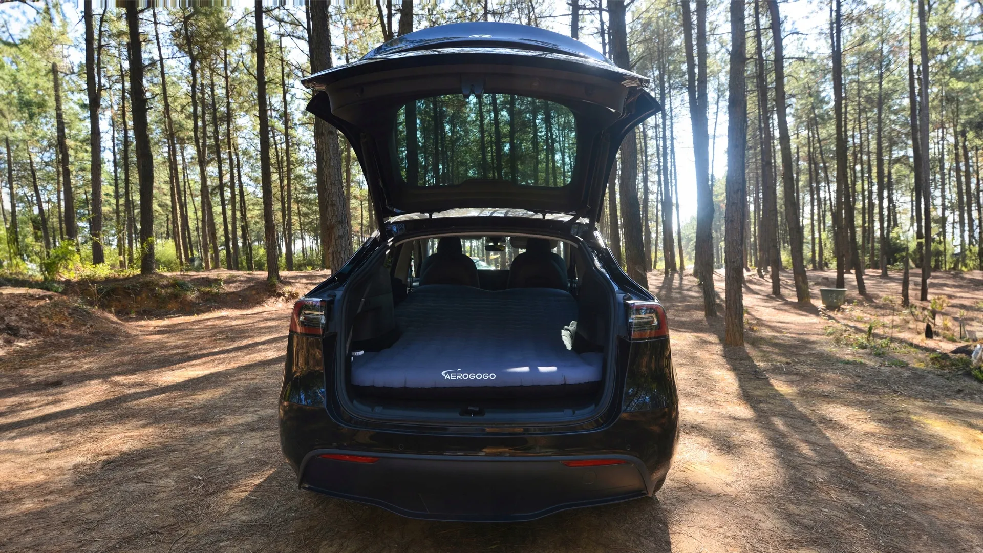 Madrass Tesla Model Y / Model 3 Aerogogo Blue │ Travel Sleeper Selvoppblåsende madrass Image 15