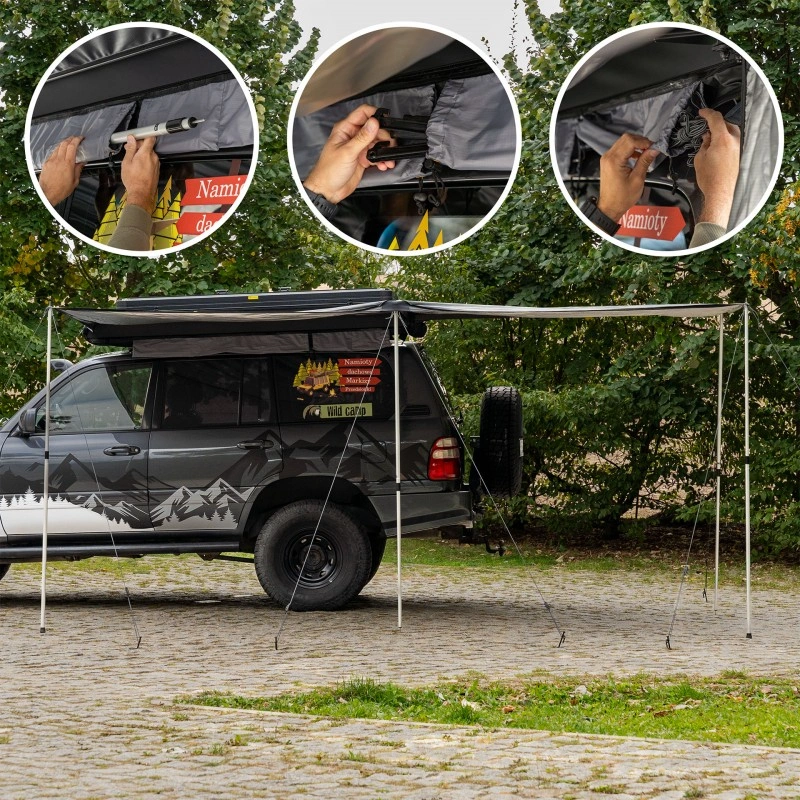 Markise 270° Wild Camp Space+ Day&Night svart │ førerside – bilde 11
