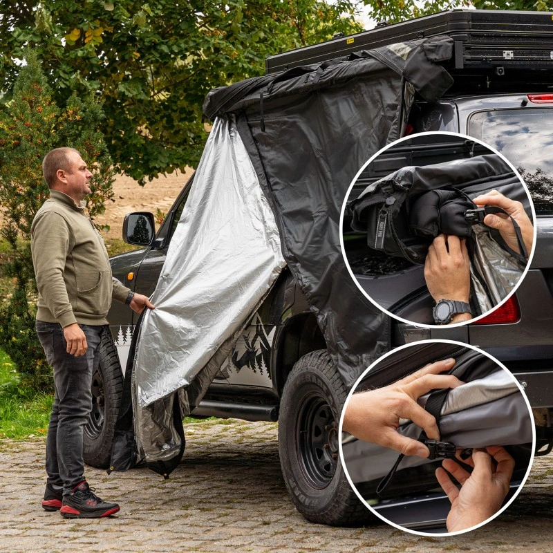 Markise 270° Wild Camp Space+ Day&Night svart │ førerside – bilde 7