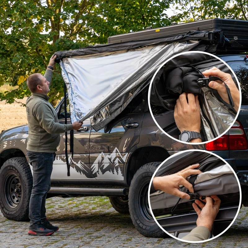 Markise Batwing 180° Wild Camp Day & Night │ selvstående - venstre side – bilde 10