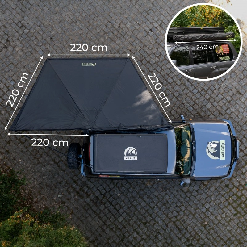 Markise Batwing 180° Wild Camp Day & Night │ selvstående - venstre side – bilde 15