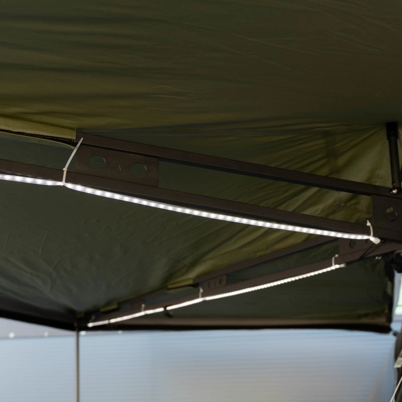 Markise Batwing 270° Wild Camp HEX 2,4 M Grønn høyre side │ for passasjerside - med LED-belysning – bilde 14
