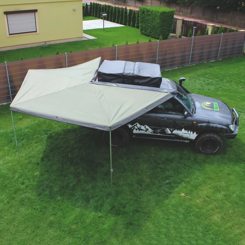 Markise Batwing 270° Wild Camp HEX 2 m grønn høyre side │ for passasjerside