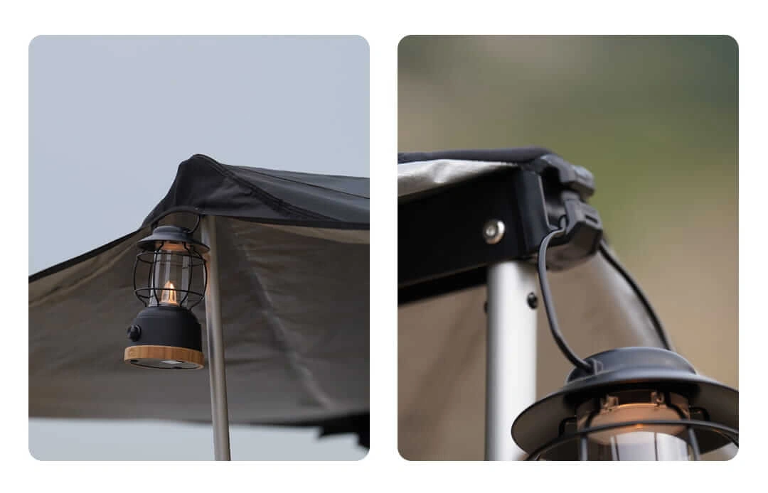 Markise Batwing 270° Wild Land │ svart – bilde 8