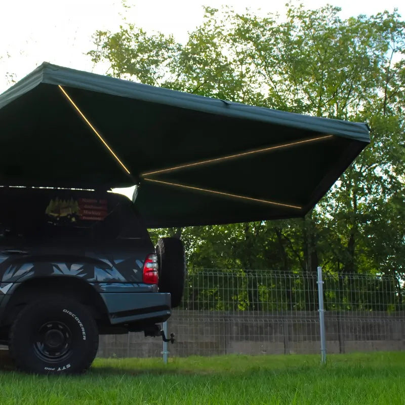 Markise Batwing II Premium Wild Camp 270° 2,5 m grønn │ førerside – bilde 3
