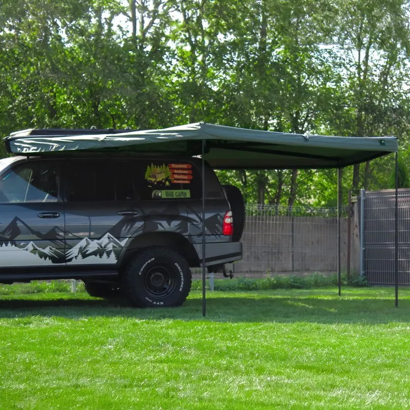 Markise Batwing II Premium Wild Camp 270° 2,5 m grønn │ førerside – bilde 4
