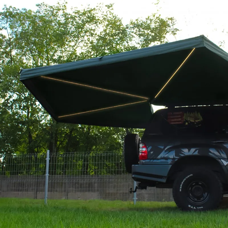 Markise Batwing II Premium Wild Camp 270° 2,5 m grønn │ passasjerside – bilde 3