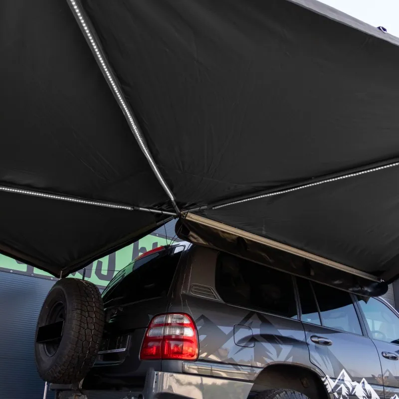 Markise Batwing Wild Camp HEX 270° 2,5 m grå │ førerside – bilde 9