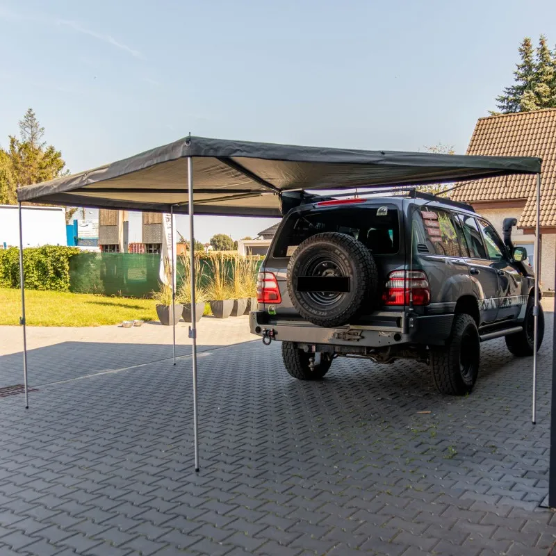 Markise Batwing Wild Camp HEX 270° 2,5 m grønn │ førerside – bilde 7