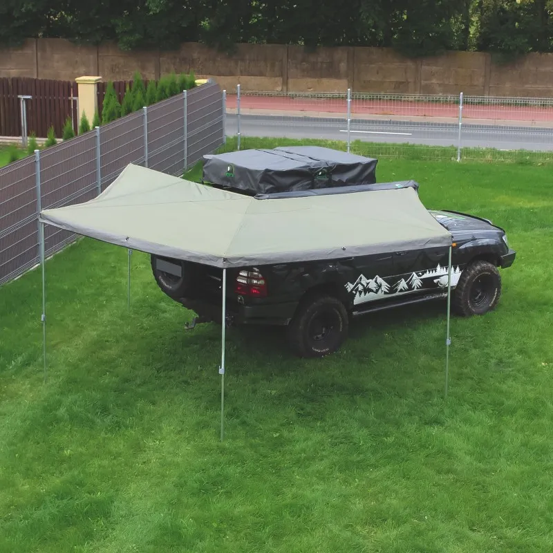 Markise Batwing Wild Camp HEX 270° 2,5 m grønn │ passasjerside – bilde 3