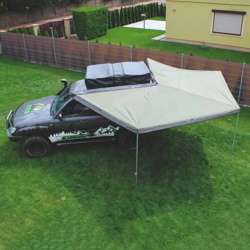 Markise Batwing Wild Camp HEX 270° 2 m grønn │ førerside