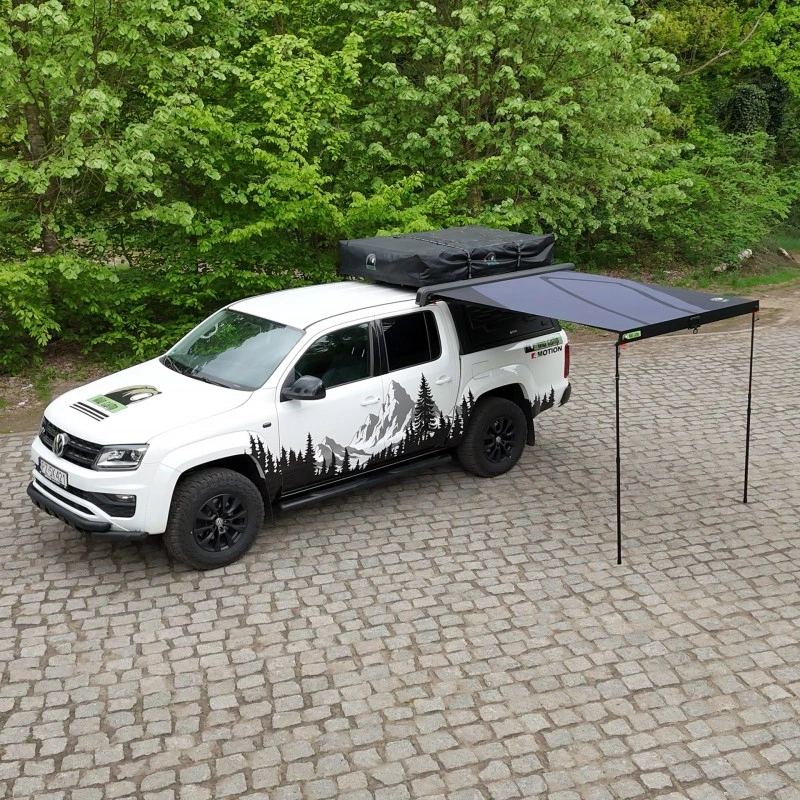 Markise Horizon i aluminiumskassett 211 cm │ Sidemontert markise med LED og hard shell-kassett – bilde 2