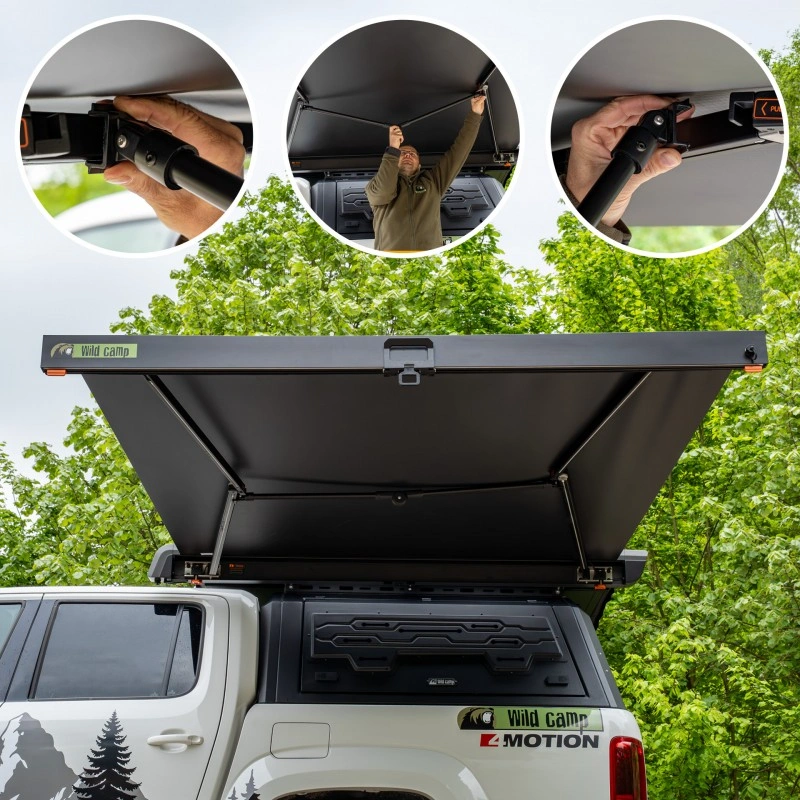 Markise Horizon i aluminiumskassett 211 cm │ Sidemontert markise med LED og hard shell-kassett – bilde 5