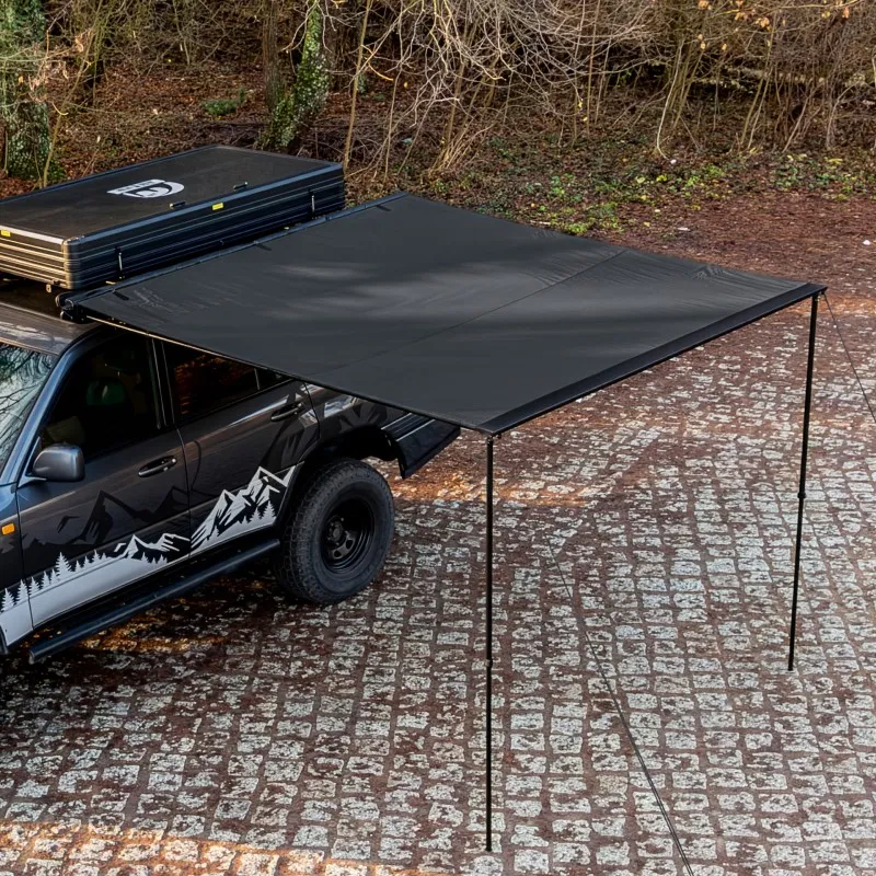 Markise Wild Camp Day&Night 2,5 x 2,5 m svart - med LED-belysning