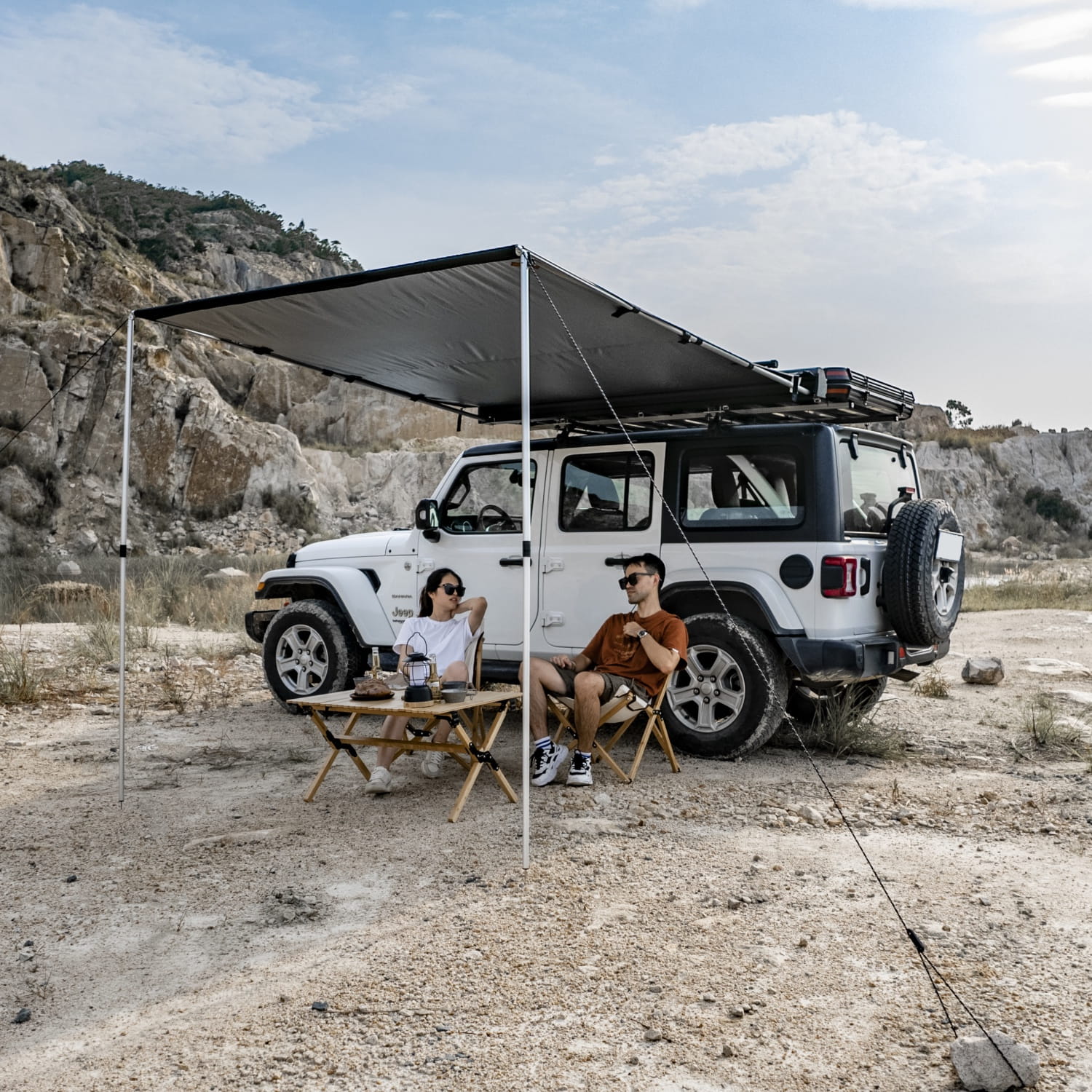 Markise Wild Land 2 x 2.5 m │ svart sideveggmarkise