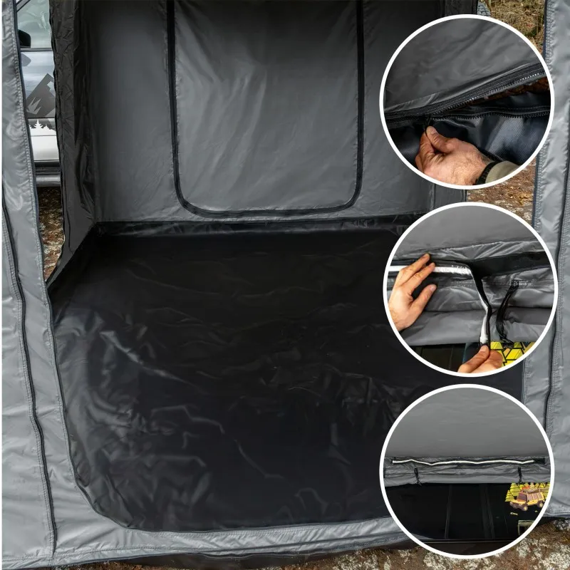 Markisetelt universelt Wild Camp 2,5 x 3 m │ grå - til markise 270° – bilde 10