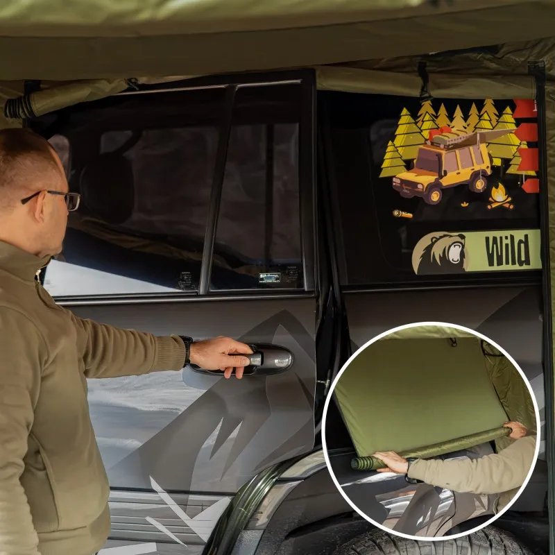 Markisetelt universelt Wild Camp 2,5 x 3 m │ grønn - til markise 270° – bilde 10