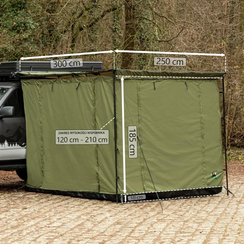 Markisetelt universelt Wild Camp 2,5 x 3 m │ grønn - til markise 270° – bilde 11