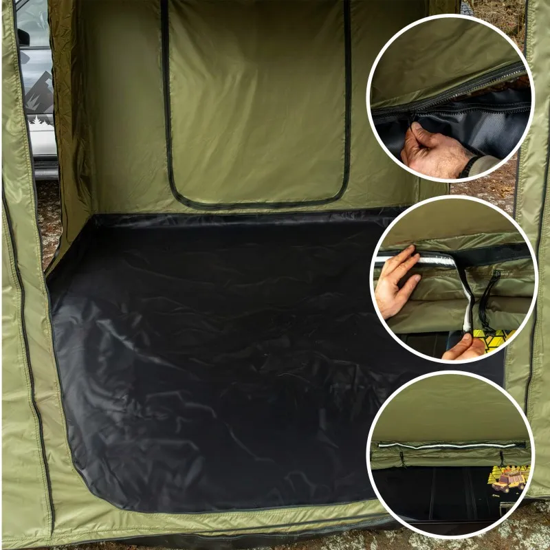 Markisetelt universelt Wild Camp 2,5 x 3 m │ grønn - til markise 270° – bilde 9